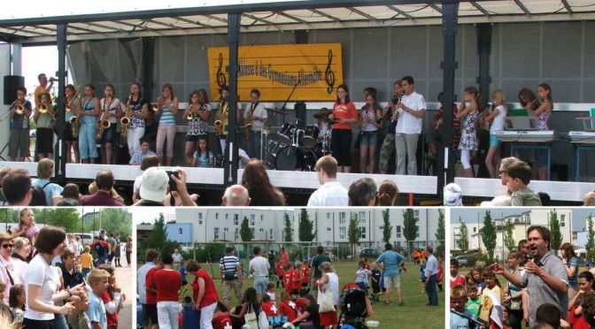 Musikklasse spielt bei der Mini-Fußball-WM